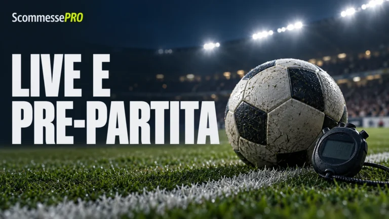 Un pallone e un cronometro per il confronto tra live e pre-partita.