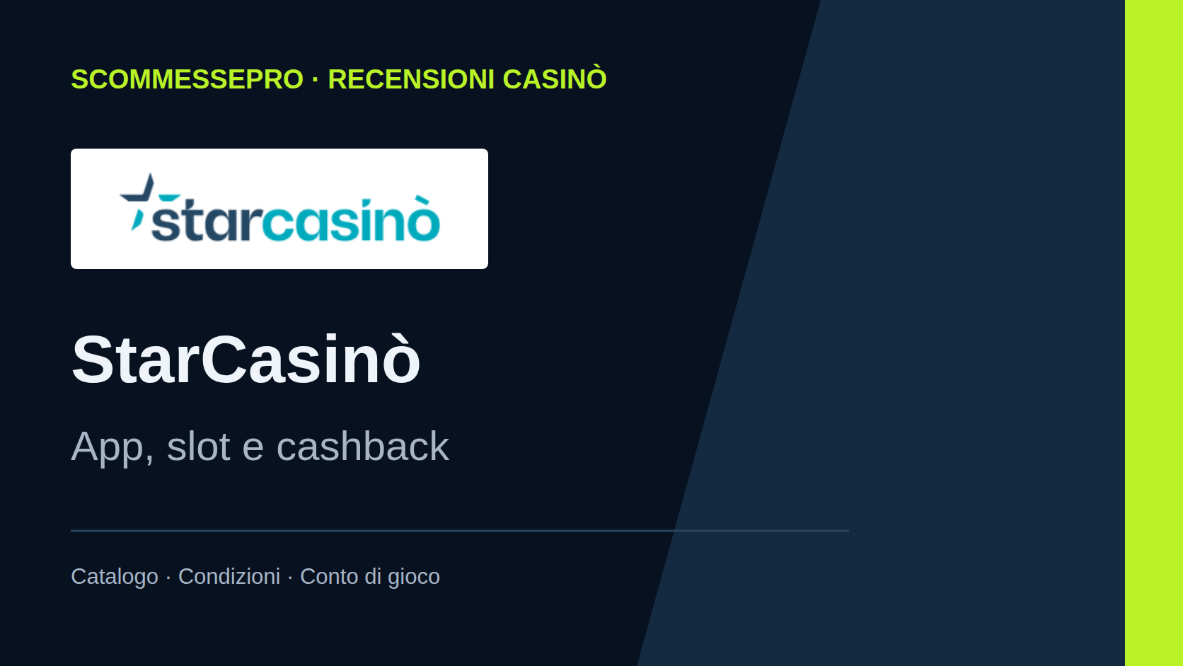 StarCasinò recensione casinò: app, bonus e cashback